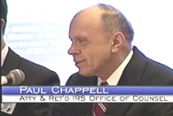 Paul Chappell, former IRS says the IRS is violating regulations and requirements