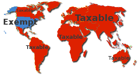 Map of taxable income